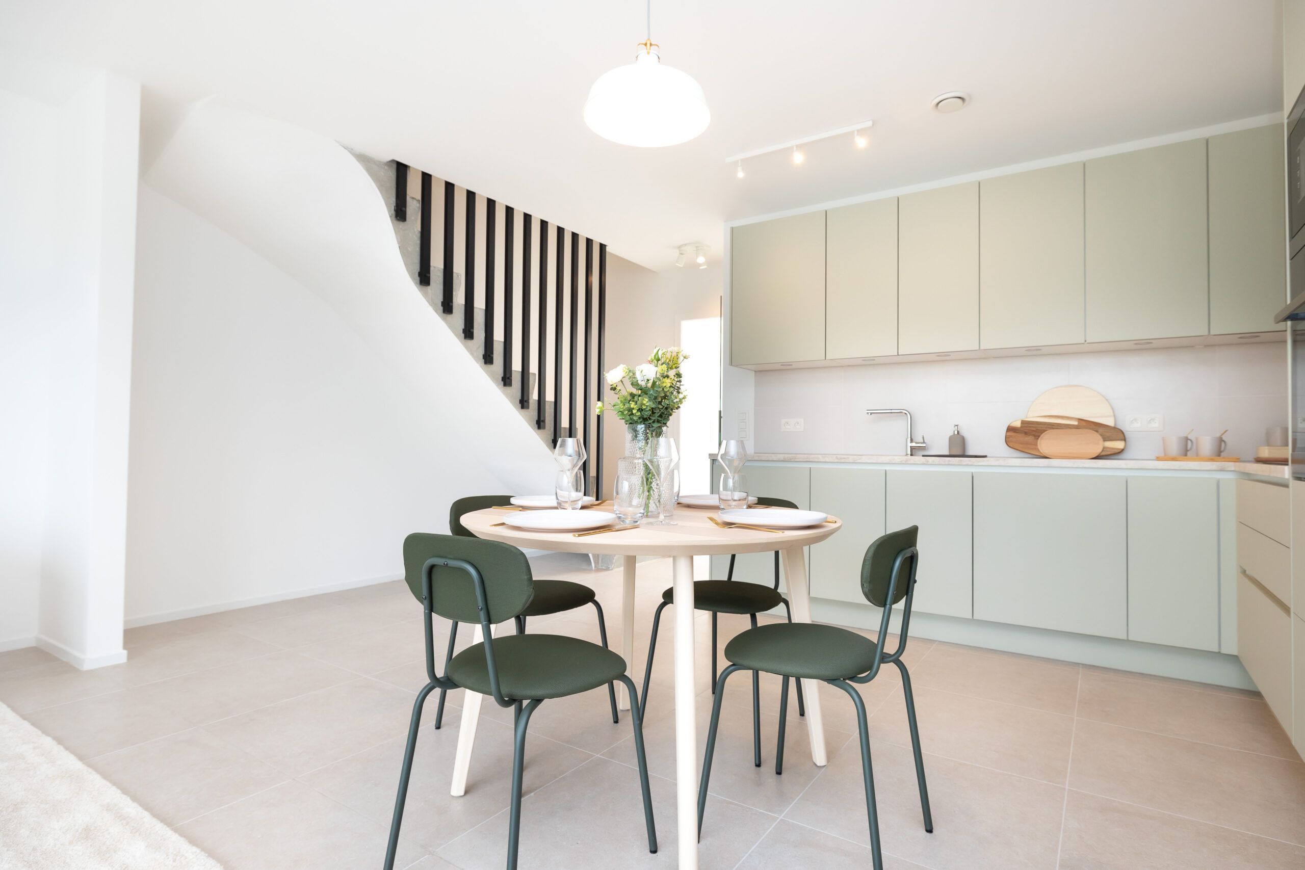 Cuisine d’une maison des Jardins de Beemdgracht, autre vue