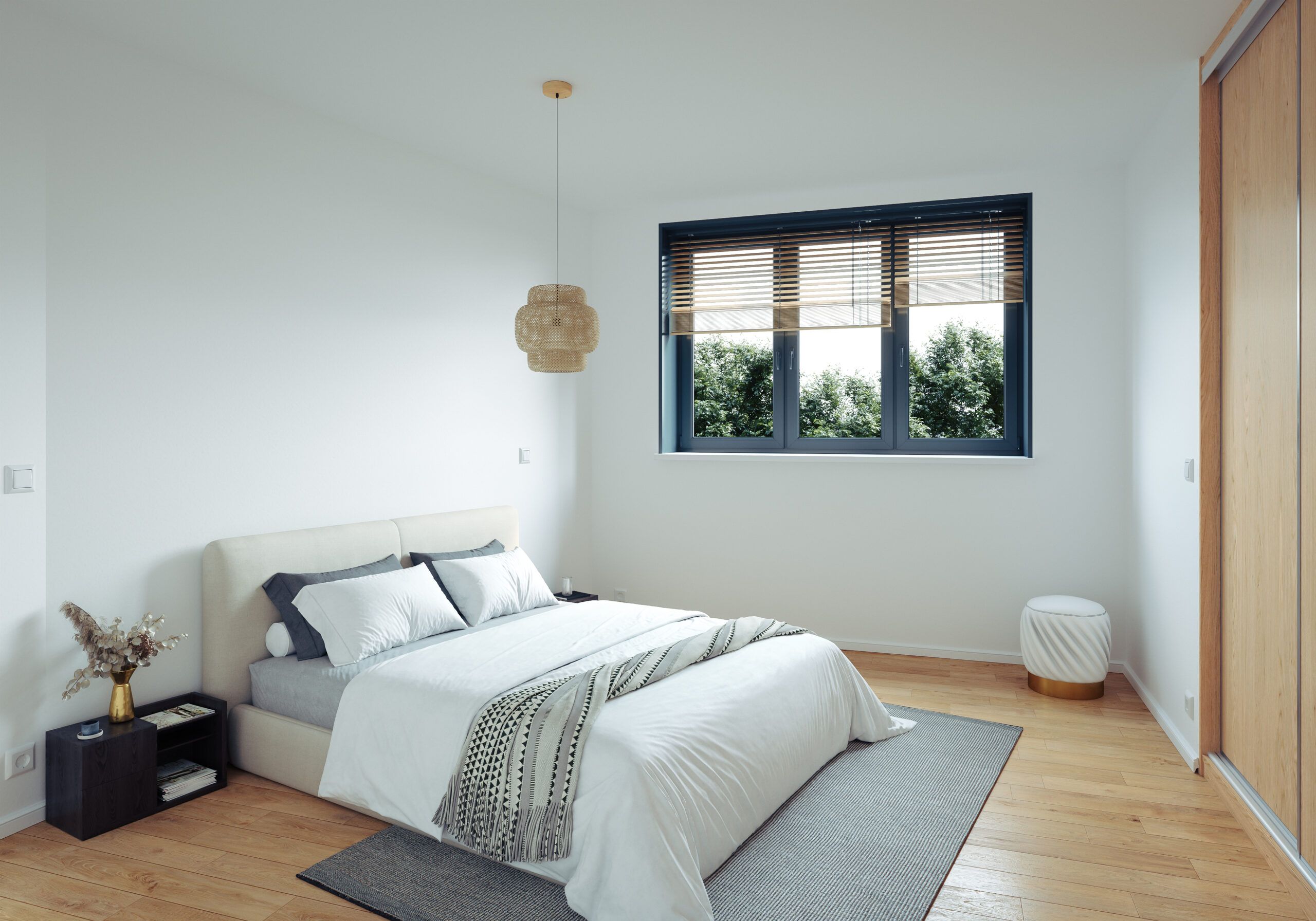 Chambre d’un appartement de la résidence Kastanjehof