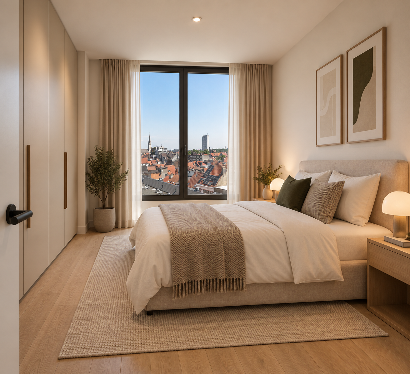 Chambre d’un appartement de la résidence Palais