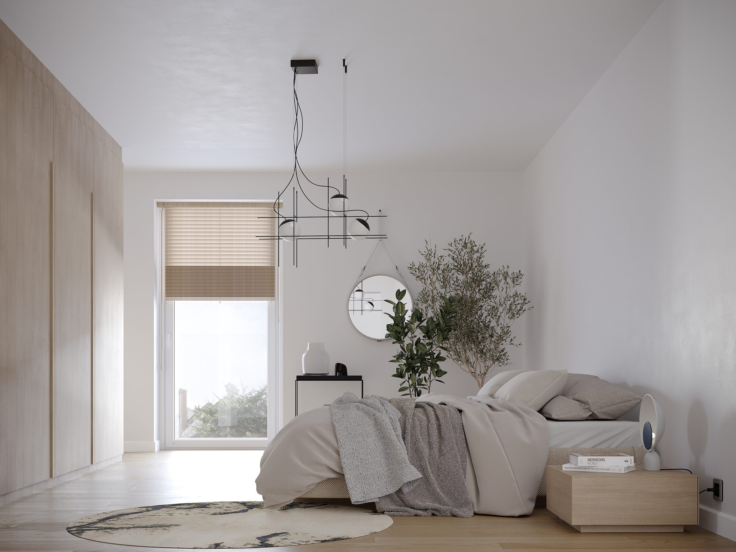 Chambre d’un appartement de la résidence Pâturage