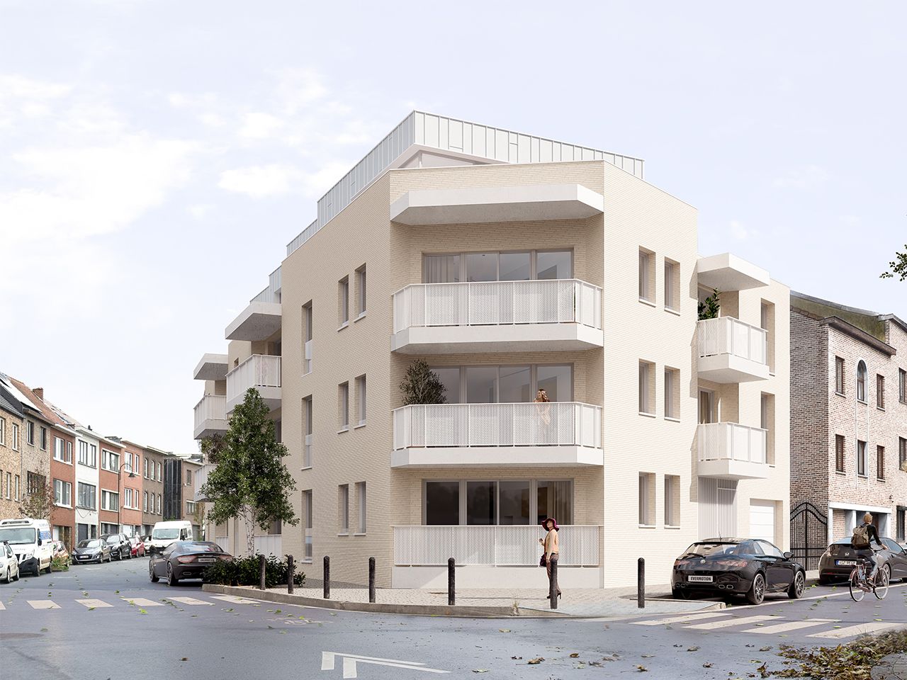 Façade du projet Pâturage, Neder-Over-Heembeek